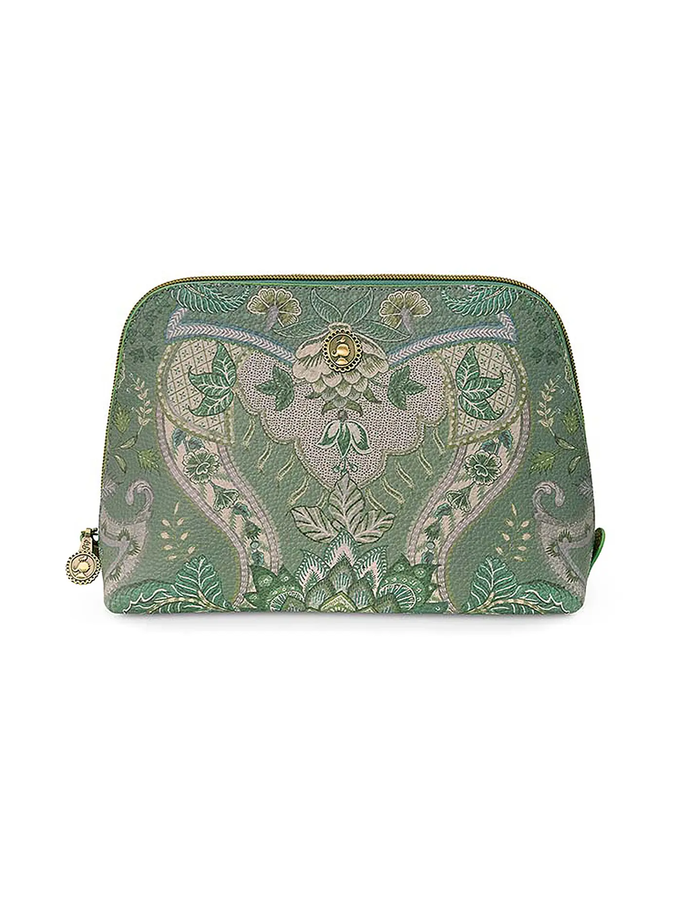 PIP STUDIO | Kosmetiktasche Triangle KYOTO FESTIVAL 17x16,5x8cm greem | 